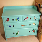 Polly Walker decorates the baby room