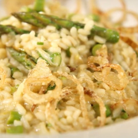 Asparagus risotto recipe