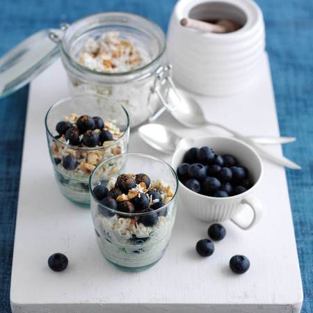 Berry bircher museil recipe