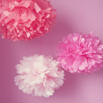 Paper pom poms