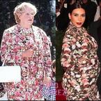 FASHION FIGHT! Kim Kardashian v Robin Williams in florals