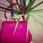 SUMMER BAGS: Lulu Guinness Pink Mini Eva bag