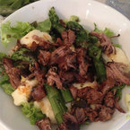 Millie Mackintosh's lamb and halloumi salad 