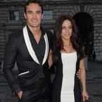 Thom Evans and Jessica Lowndes do matchy monochrome outfits