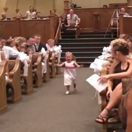 Wedding history flower girl