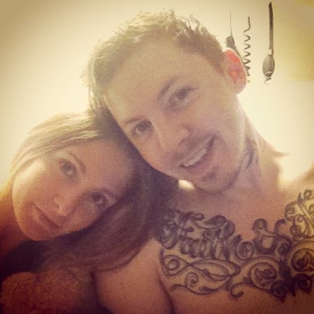 Millie Mackintosh and Professor Green in hospital