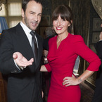 Davina McCall stuns Tom Ford in wowser red dress