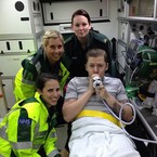 Professor Green hurt in car accident