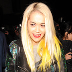 Rita Ora has new yellow hair for date night with Calvin Harris