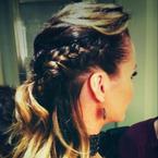 Amanda Holden Britain's Got Talent Semi-Final braided hairstyle by Ben Cooke