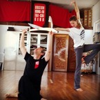 Gisele Bundchen does kung fu