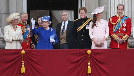 Kate Middleton, Prince Harry, Camilla, Trooping the Colour 2013 for Queen's Official Birthday