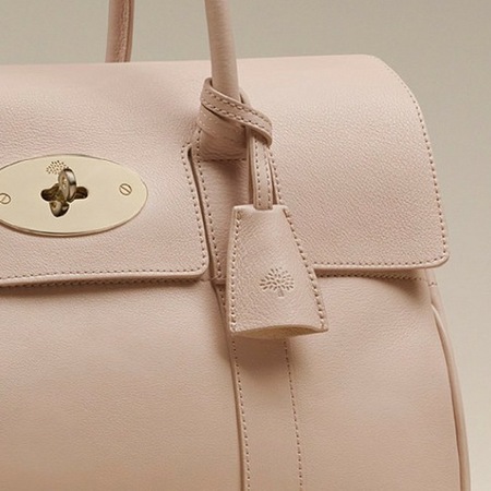 Mulberry Bayswater bag in Oatmeal Micrograin Calf leather