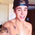 Justin Bieber goes topless for Instagram