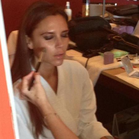 Victoria Beckham has her makeup done in China