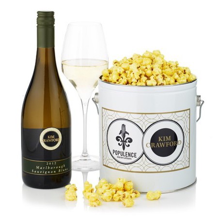 Wine infused popcorn