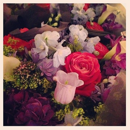 Wedding flowers inspiration from Miranda Kerr