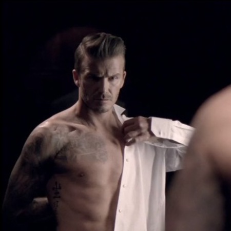 David Beckham teases topless advert for new Classic fragrance