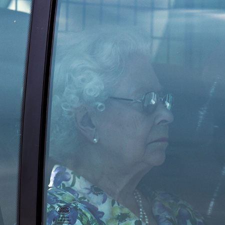 The Queen dons her best florals for royal birth
