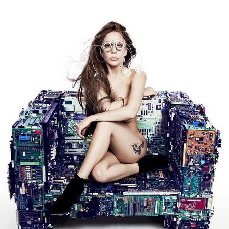 Lady Gaga naked Artpop promo