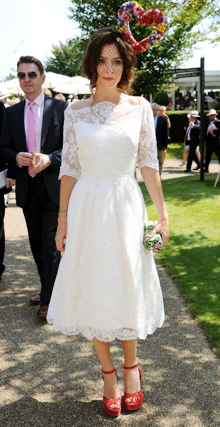 GLORIOUS GOODWOOD: Anna Friel, we love your dress, but what's with the ...