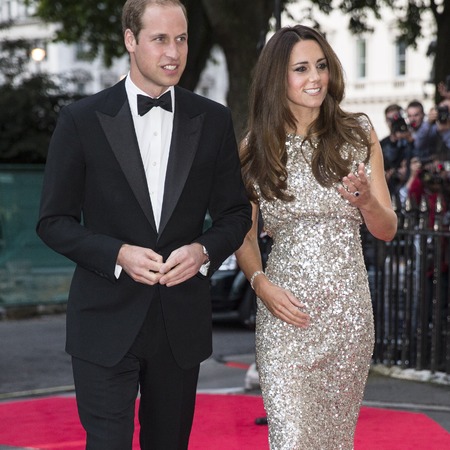 Kate Middleton in Jenny Packham, Prince William, Tusk Convention Awards 2013
