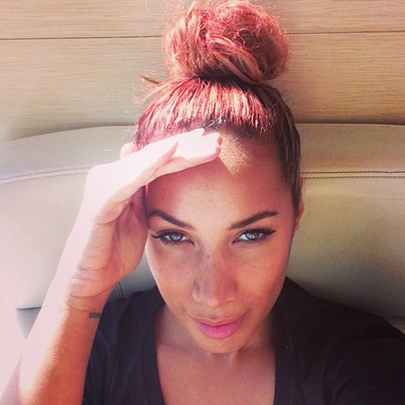 Leona Lewis with red hair
