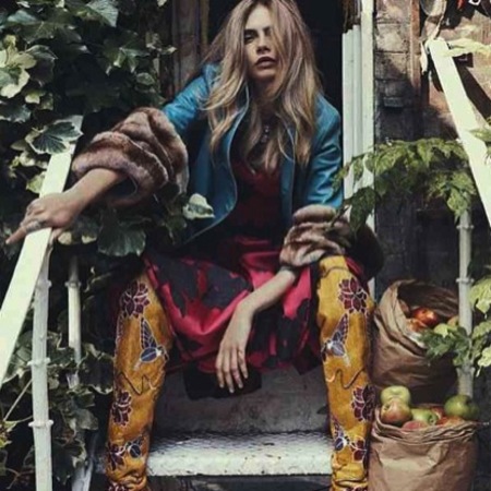 Cara Delevingne poses for Vogue Australia
