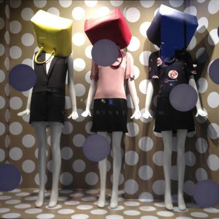 Victoria Beckham VVB Liberty London window AW13