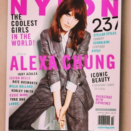 Alexa Chung covers Nylon magazine
