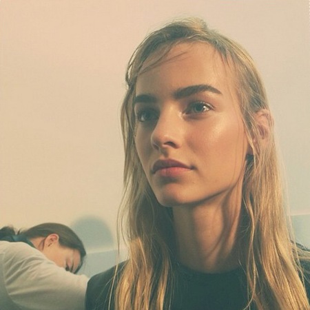 Makeup at Paco Rabanne Paris Fashion Week SS14 show, eyebrows, Pat McGrath