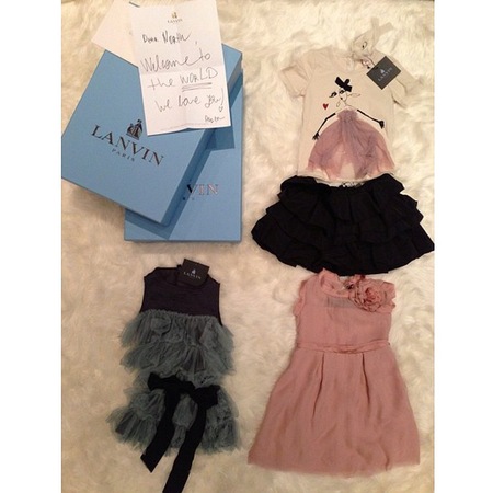 Kim Kardashian reveals North West's lanvin baby wardrobe