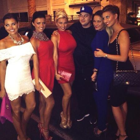 TOWIE girls with Robert Kardashian
