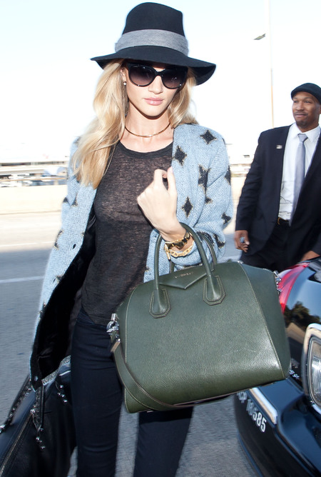 Rosie Huntington-Whiteley's handbag collection