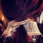gun ponytail hairstyle by sam mcknight - Chanel Dallas show - Metiers d'Art pre fall 2014 - handbag.com