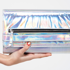silver hologram clutch bag - primark spring summer 2014 - highstreet handbag trends - handbag.com