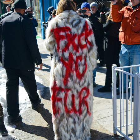 khloe kardashian fuck you fur coat - anti fur campaign - celebrity fake fur supporter - handbag.com