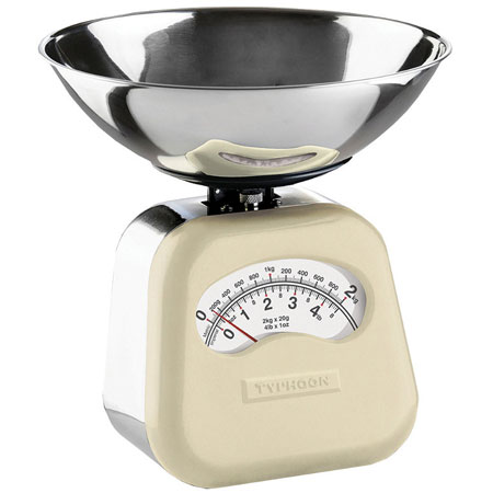Typhoon novo cream mechanical scales - kitchen essentials - pancake day - handbag.com