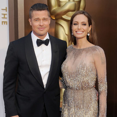 Brad Pitt and Angelina Jolie at the Oscars 2014 - red carpet fashion - men at the Oscars 2014 - Oscars beauty - celebrity news - handbag.com
