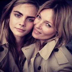 cara delevingne and kate moss for burberry - new perfume - iconic models - handbag.com
