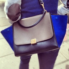 celine trapeze bag - handbag spy street style - handbag.com