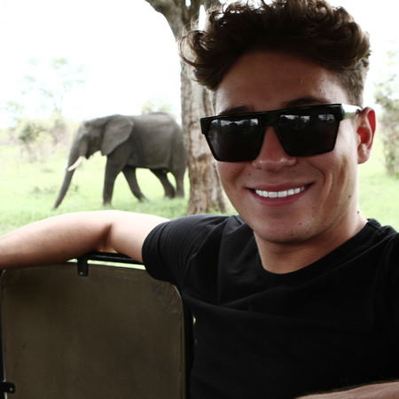 Educating Joey Essex - ITV2 - elephant selfie - episode 2 - handbag.com