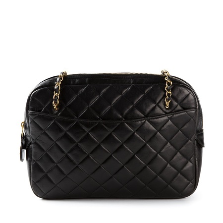 Chanel Vintage Zip Quilted Bag - Best Chanel It bags - handbag