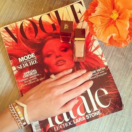 rosie huntington whiteley nude nails - tom ford nude nail polish - beauty and nail trends - handbag.com
