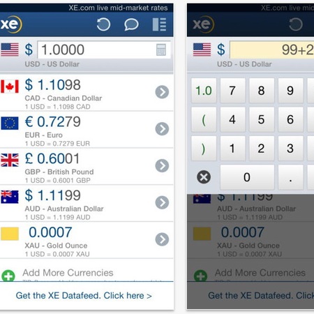 Xe currency - travel app - best travel apps - travel bag - handbag.com