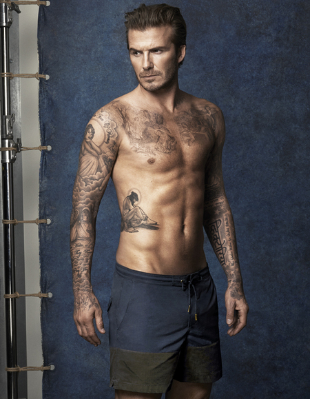 david beckham hm swimwear - boardshorts - beckham topless - handbag.com