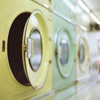 Doing your washing - laundry - washing machines - spring cleaning - clothes cleaning - retro - handbag.com