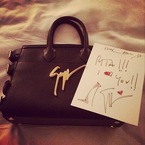 rita ora - birthday present - designer handbag - giuseppe zanotti - designer bag collection - handbag.com