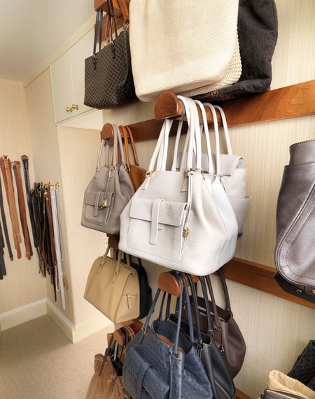 How to store and organise your handbags in your wardrobe - wardrobe decluttering - fashion organisation - wardrobe how to - home ideas - feature - shopping bag - handbag.com