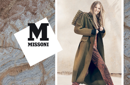 m missoni aw14 campaign - brown bag - shopping bag - handbag